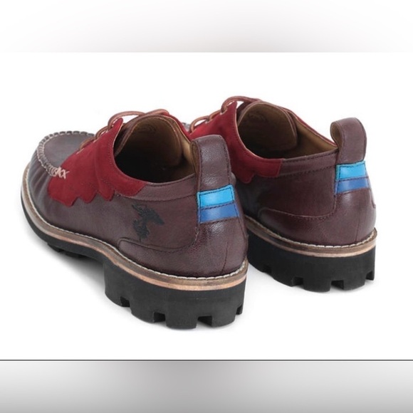 John Fluevog Angel Boat Shoes Little Wing Size 10 Leather Lace Up Chunky loafers main image 4